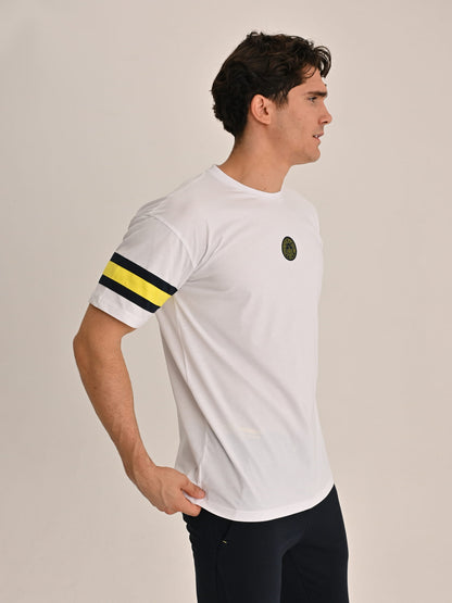 Fenerbahçe Beyaz Tribün Yaşa Fenerbahçe Erkek Oversize Tshirt