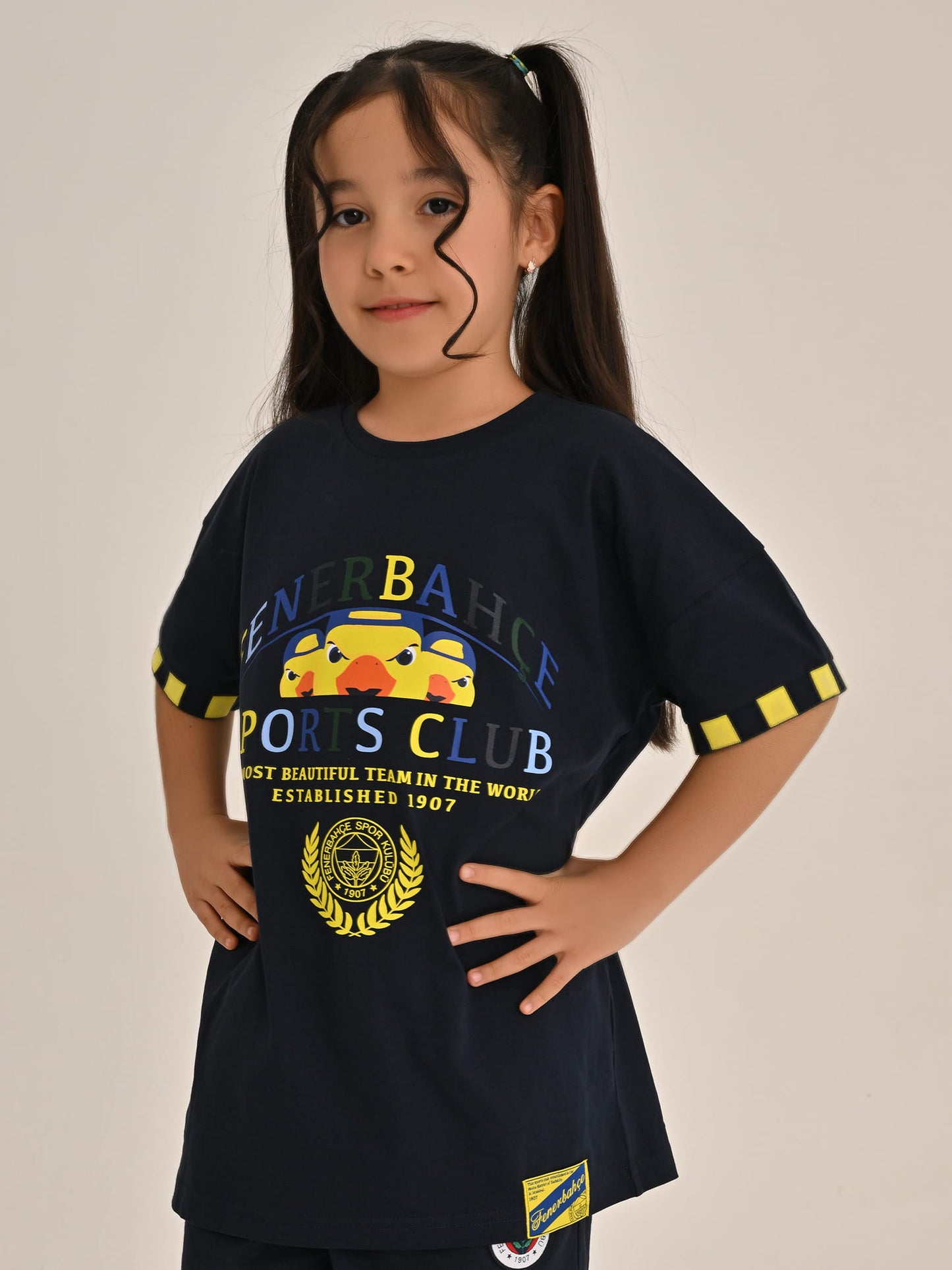 Fenerbahçe Lacivert Kolej Fb Sports Club Çocuk Oversize Tshirt