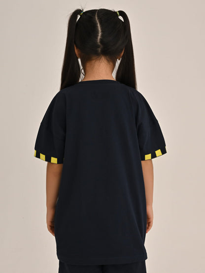 Fenerbahçe Lacivert Kolej Fb Sports Club Çocuk Oversize Tshirt