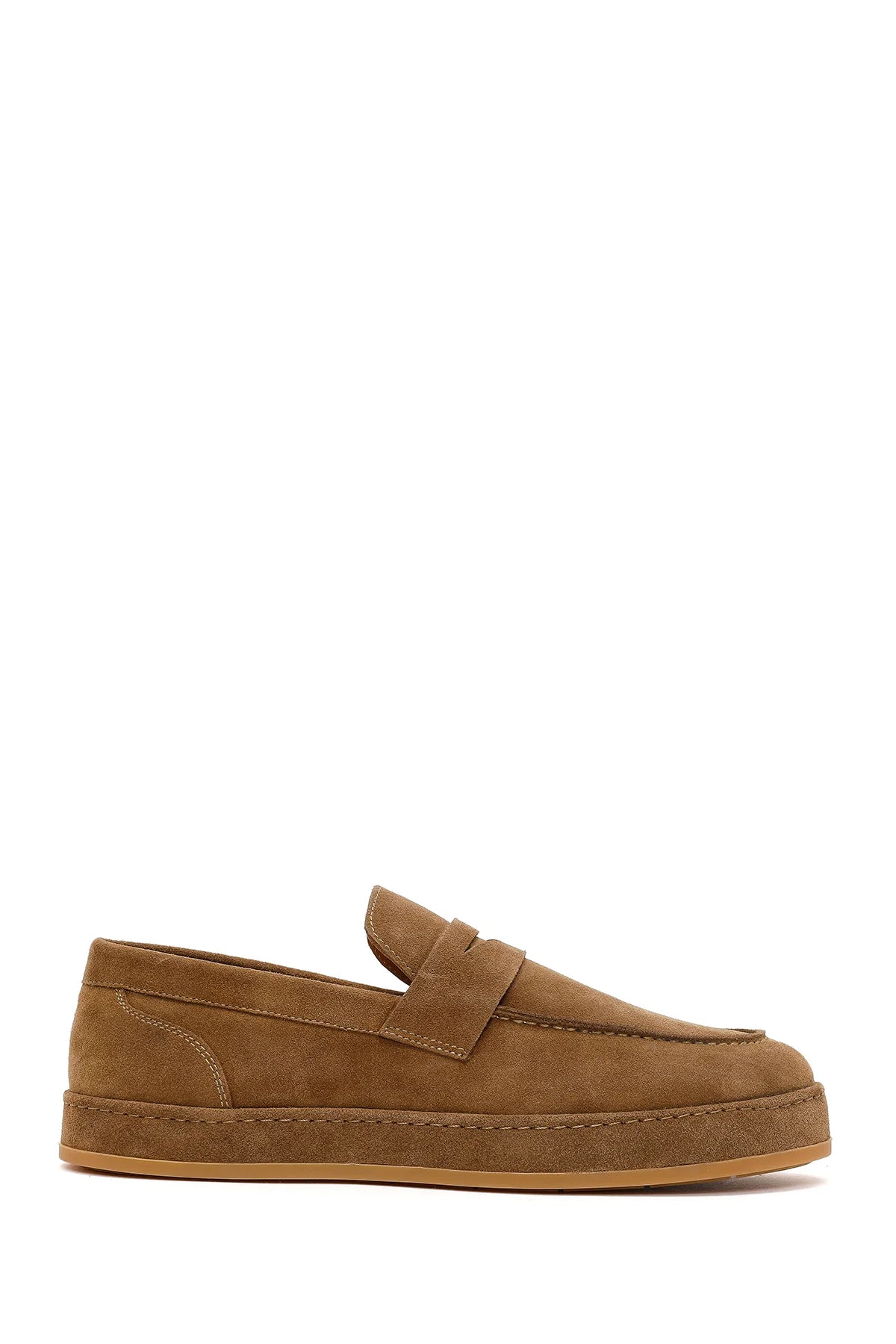 Erkek Taba Süet Deri Loafer