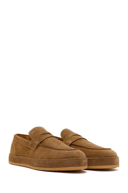 Erkek Taba Süet Deri Loafer