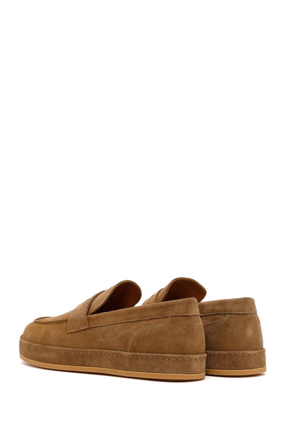 Erkek Taba Süet Deri Loafer
