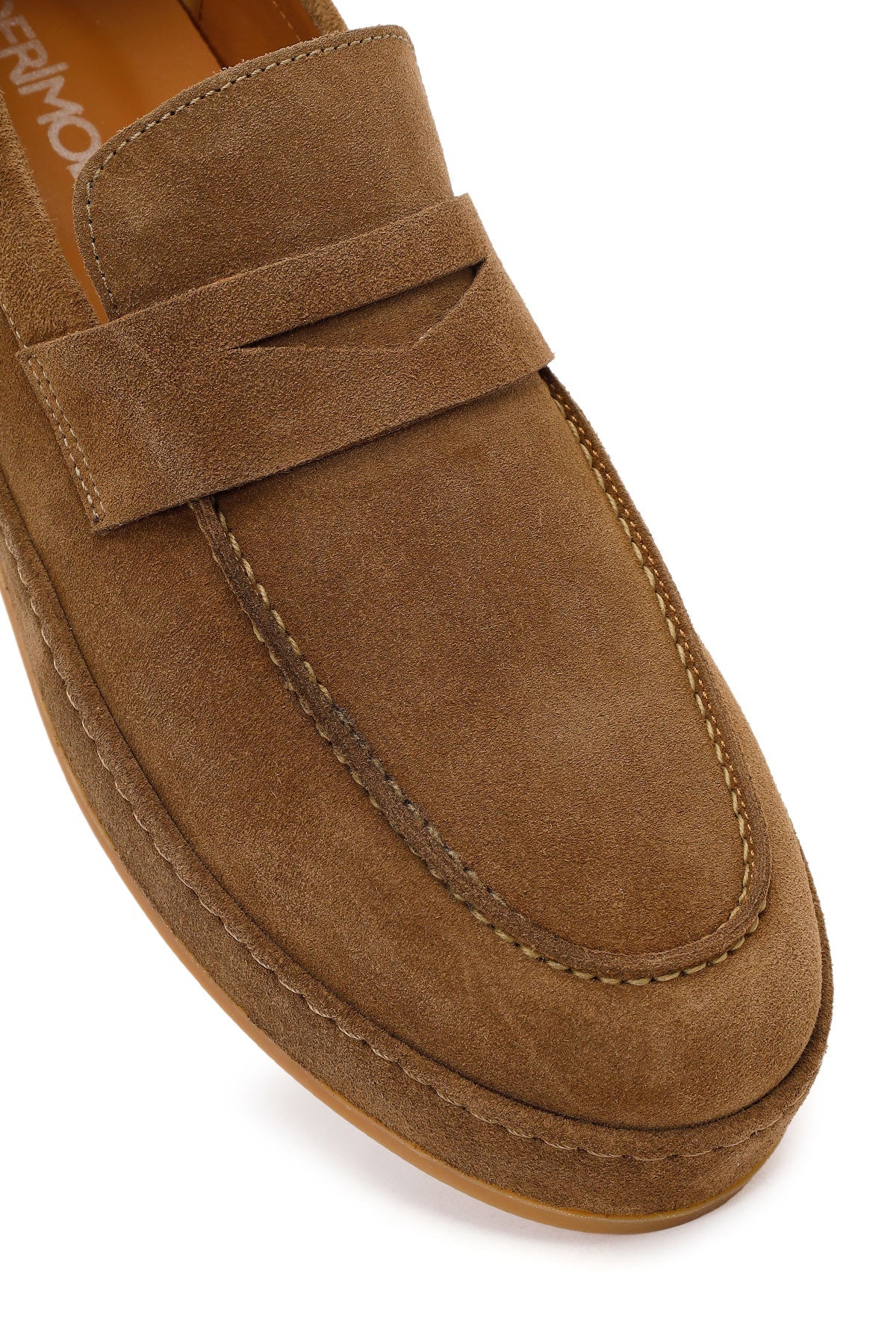 Erkek Taba Süet Deri Loafer