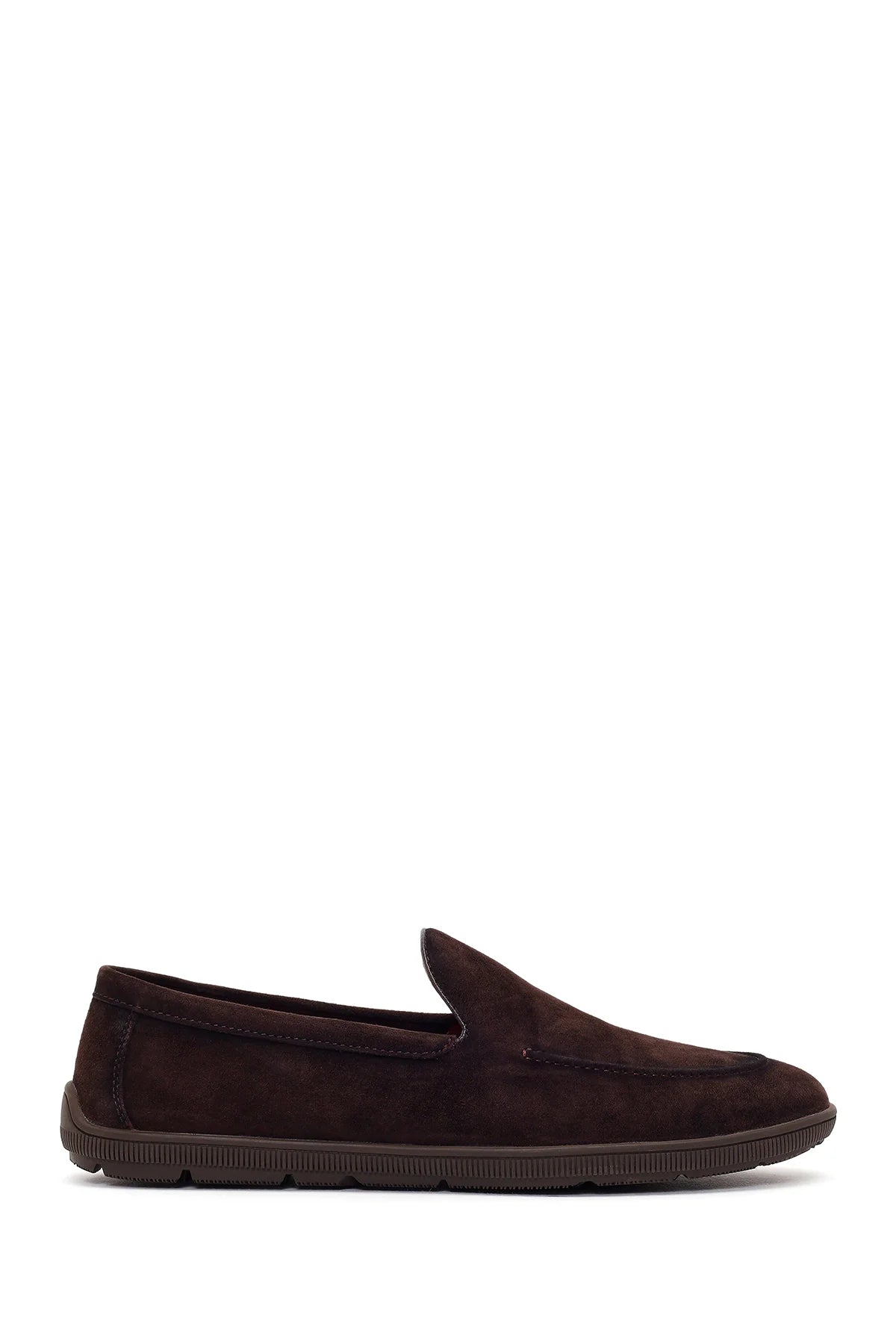 Erkek Kahverengi Süet Deri Casual Loafer