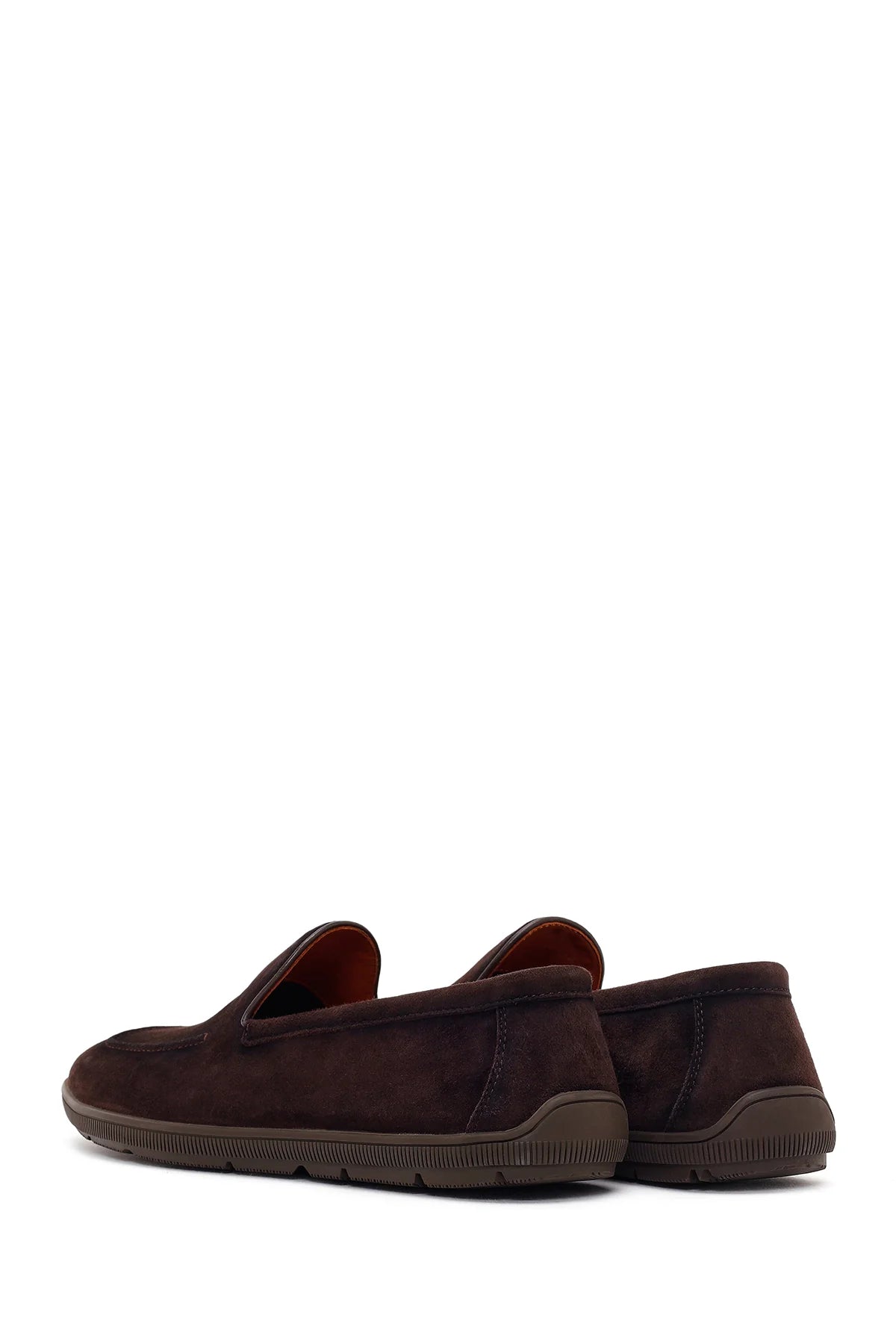 Erkek Kahverengi Süet Deri Casual Loafer