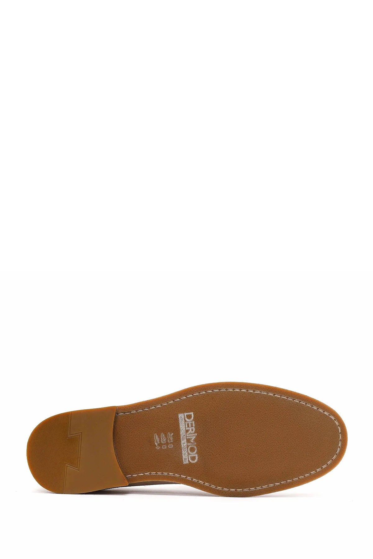 Erkek Bej Süet Deri Klasik Loafer