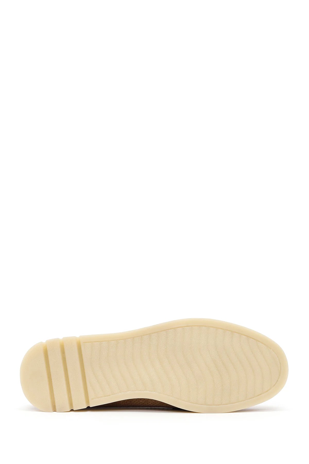 Kadın Vizon Bağcıklı Tokalı Süet Deri Comfort Loafer