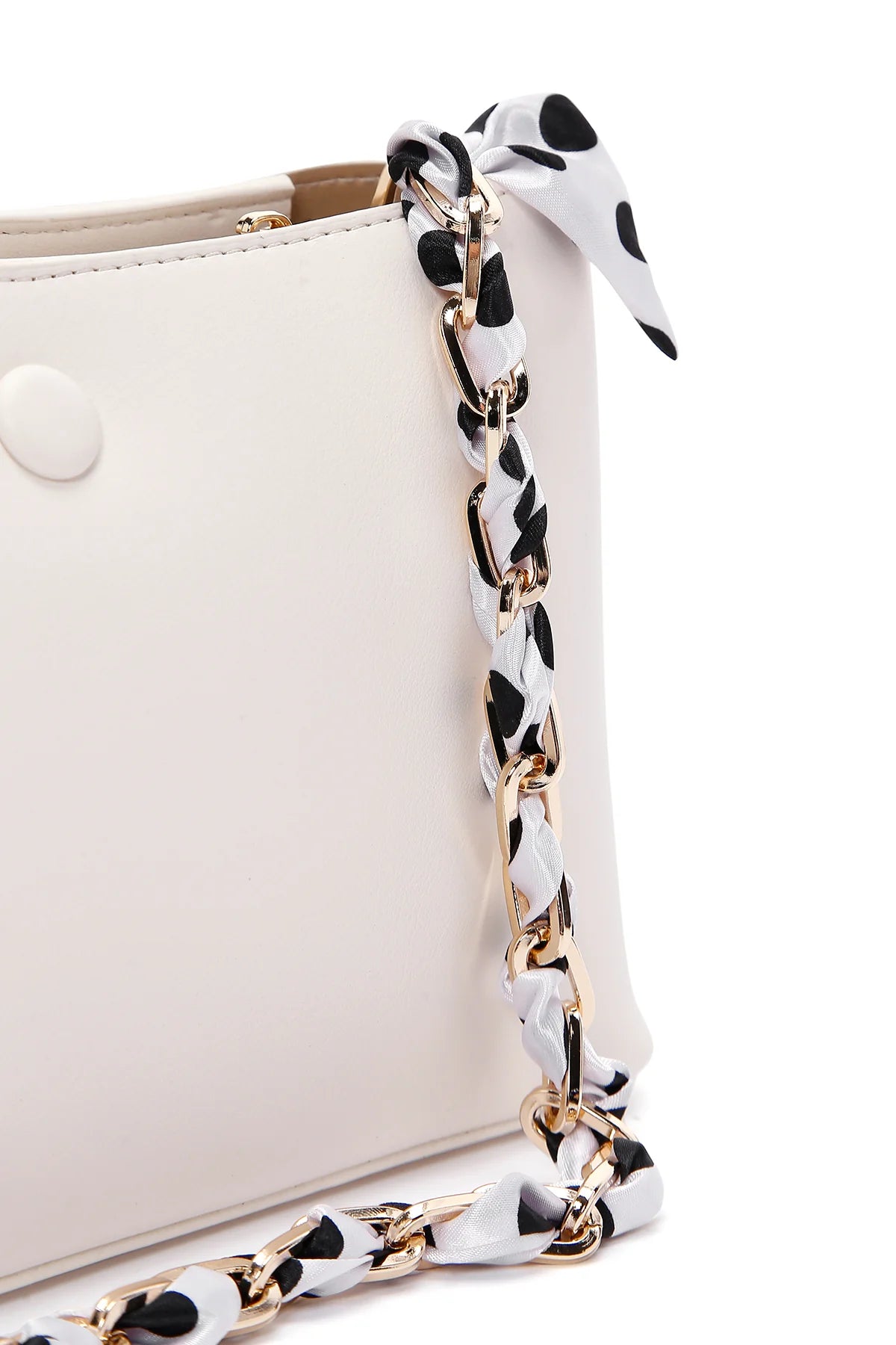 Kadın Beyaz Uzun Askılı Klasik Omuz Çantası