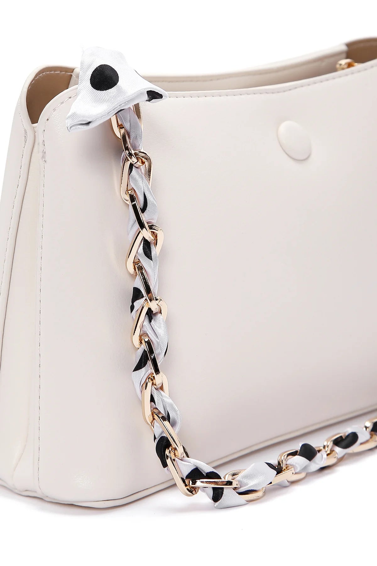 Kadın Beyaz Uzun Askılı Klasik Omuz Çantası