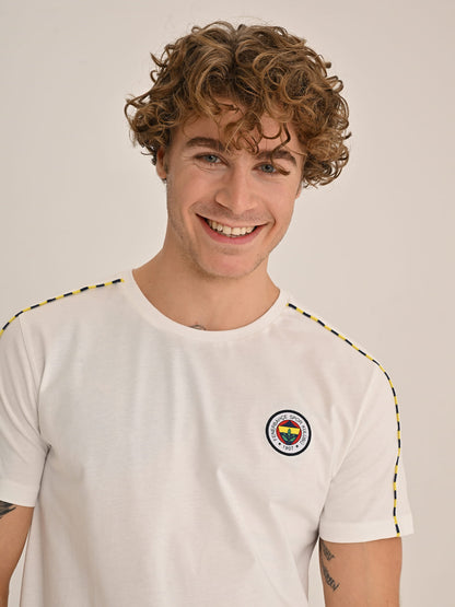 Fenerbahçe Beyaz Tribün Basic Erkek Tshirt