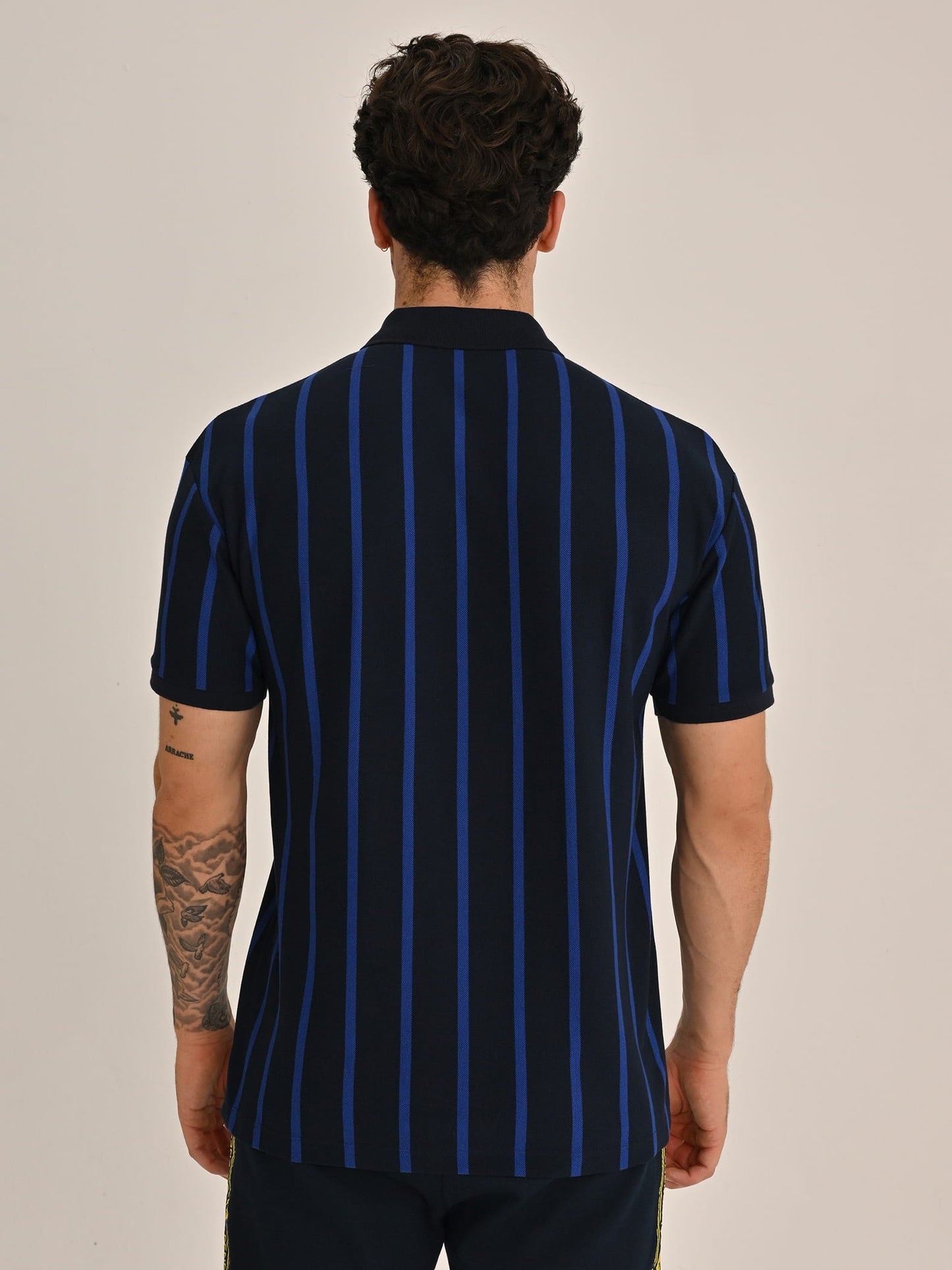 Fenerbahçe Lacivert Trend Çizgili Erkek Polo Tshirt