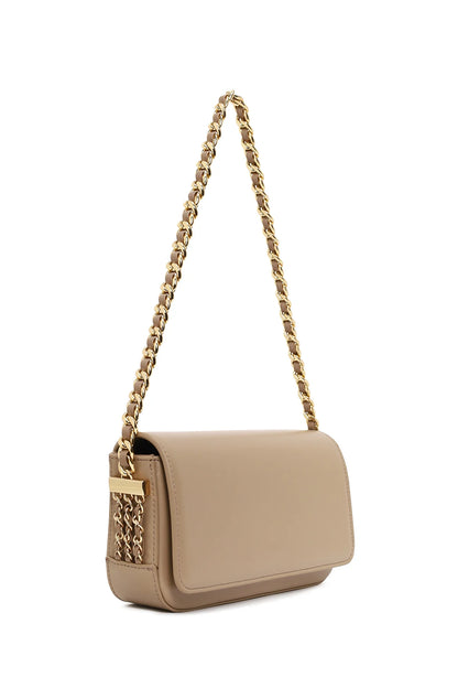 Kadın Koyu Bej Zincir Askılı Omuz Çantası