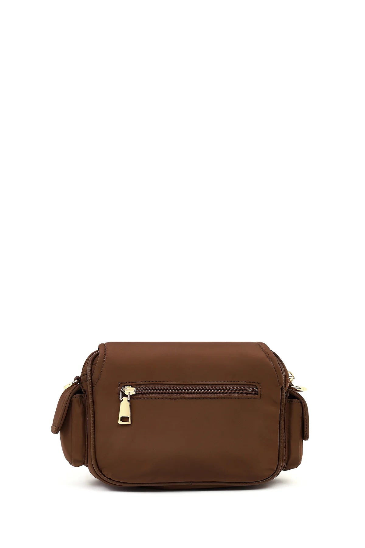 Kadın Kahverengi Kumaş Çapraz Çanta