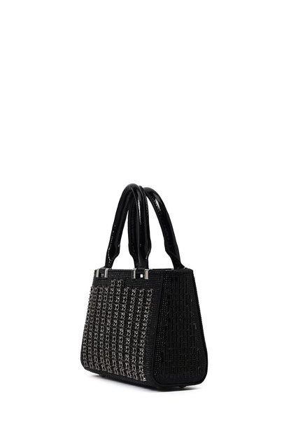 Kadın Siyah Uzun Zincir Askılı Taşlı Mini Abiye Çanta