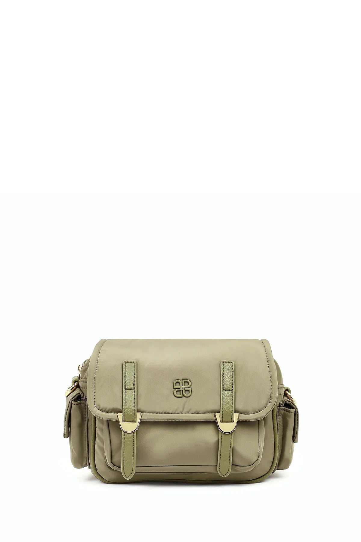 Kadın Yeşil Kumaş Çapraz Çanta