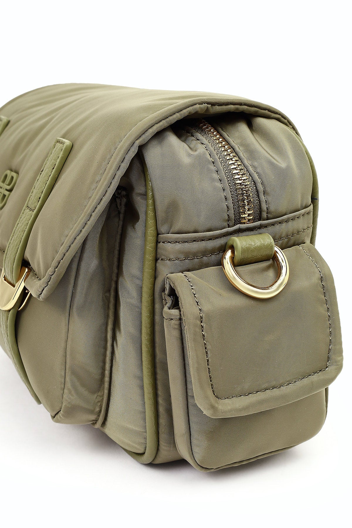 Kadın Yeşil Kumaş Çapraz Çanta