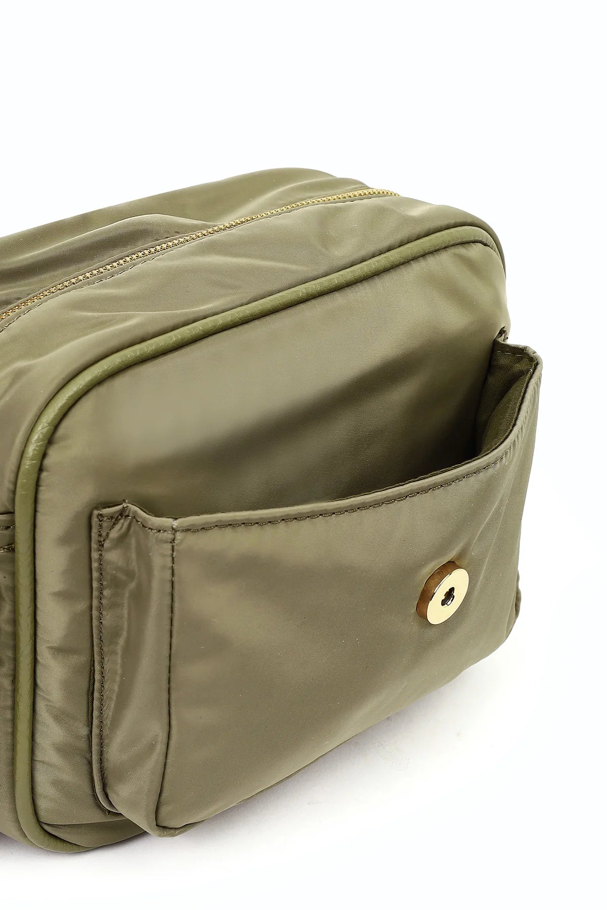 Kadın Yeşil Kumaş Çapraz Çanta