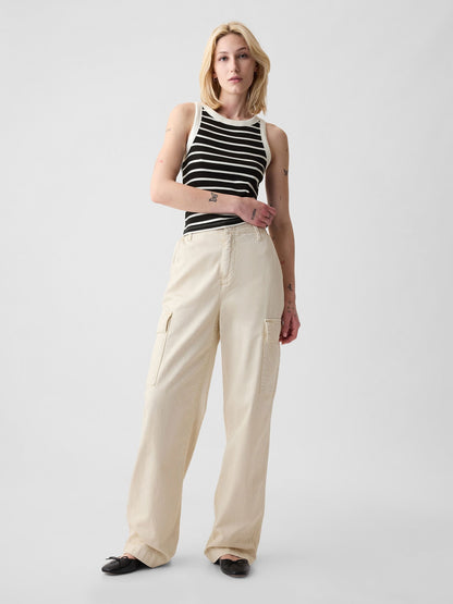 Siyah Modern Fitilli Crop Halter Yaka Atlet