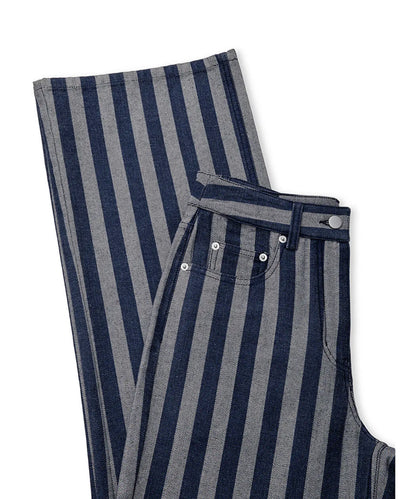 Mavi Çizgili Denim Pantolon Is1260018002629 | Ipekyol