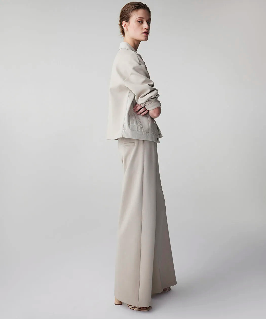 Bej Kontrast Bel Raw Edge Pantolon Is1260003102023 | Ipekyol