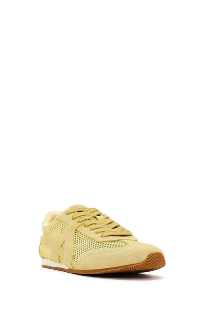 Kadın Sarı Bağcıklı Süet Deri Sneaker