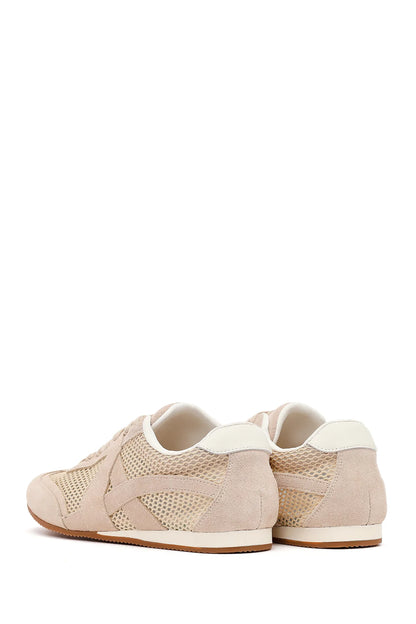 Kadın Vizon Bağcıklı Süet Deri Sneaker