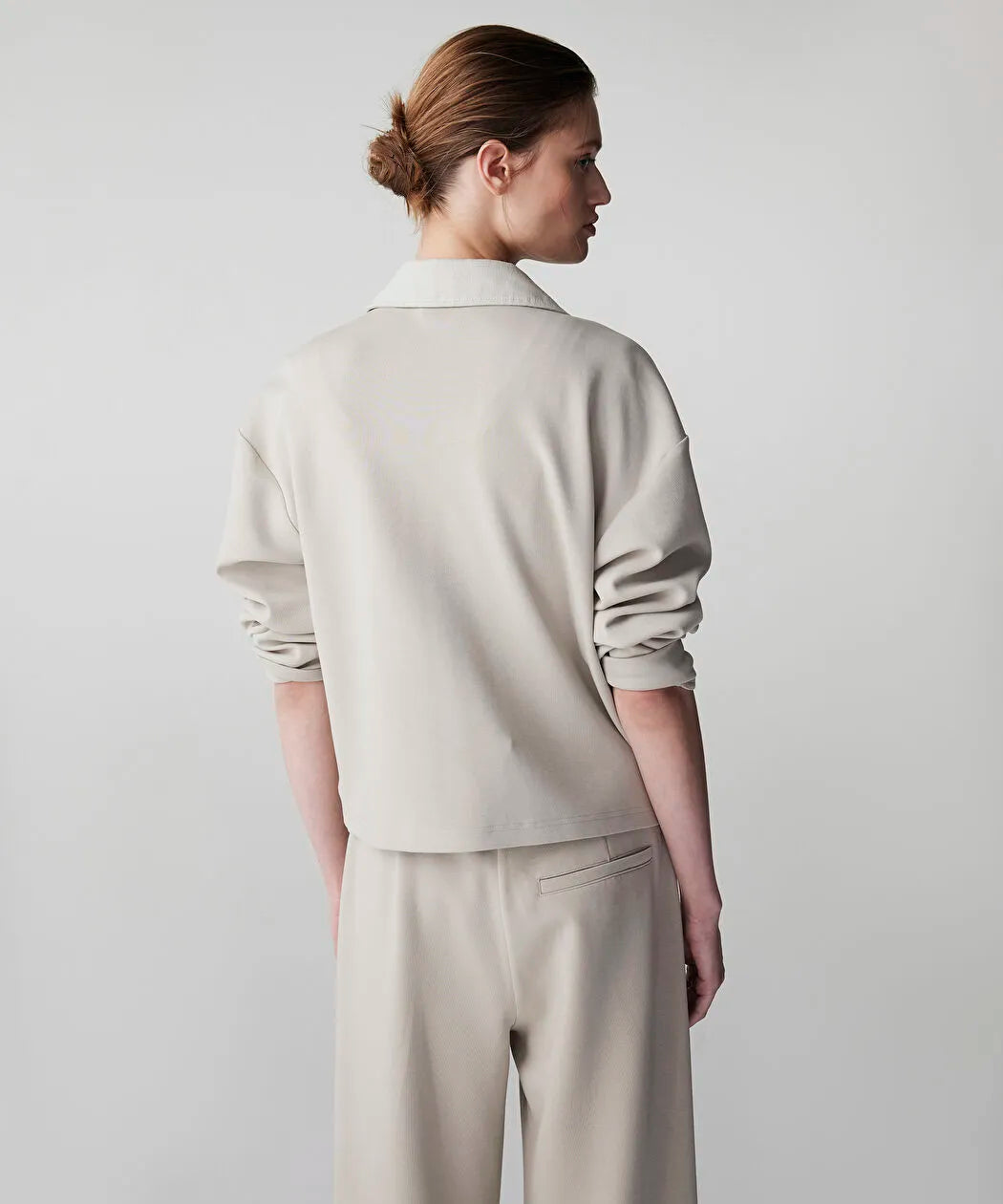 Bej Kumaş Mix Raw Edge Sweatshirt Is1260091009023 | Ipekyol