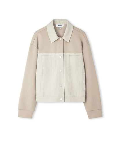 Bej Kumaş Mix Raw Edge Sweatshirt Is1260091009023 | Ipekyol