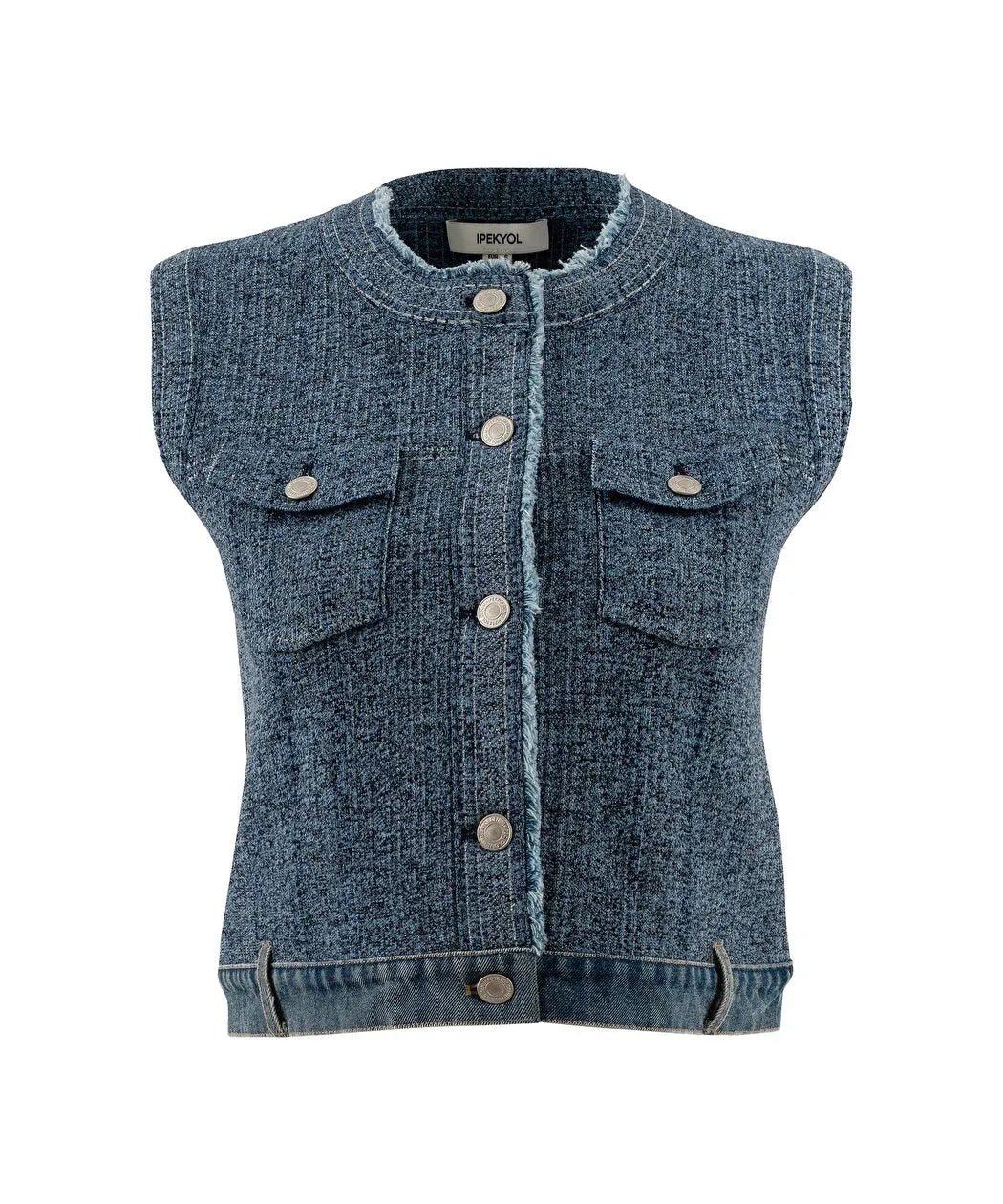 Mavi Denim Mix Triko Yelek Is1260007023629 | Ipekyol