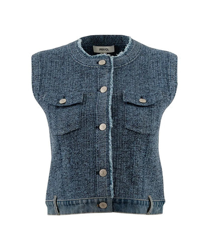 Mavi Denim Mix Triko Yelek Is1260007023629 | Ipekyol
