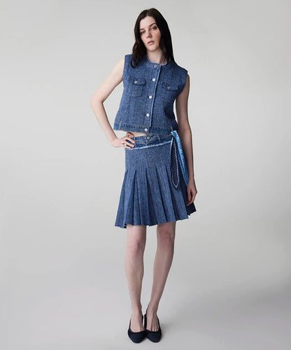 Mavi Denim Mix Triko Yelek Is1260007023629 | Ipekyol