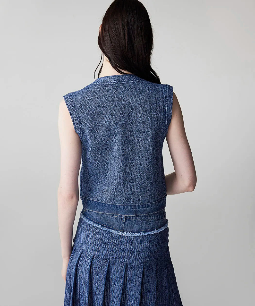 Mavi Denim Mix Triko Yelek Is1260007023629 | Ipekyol