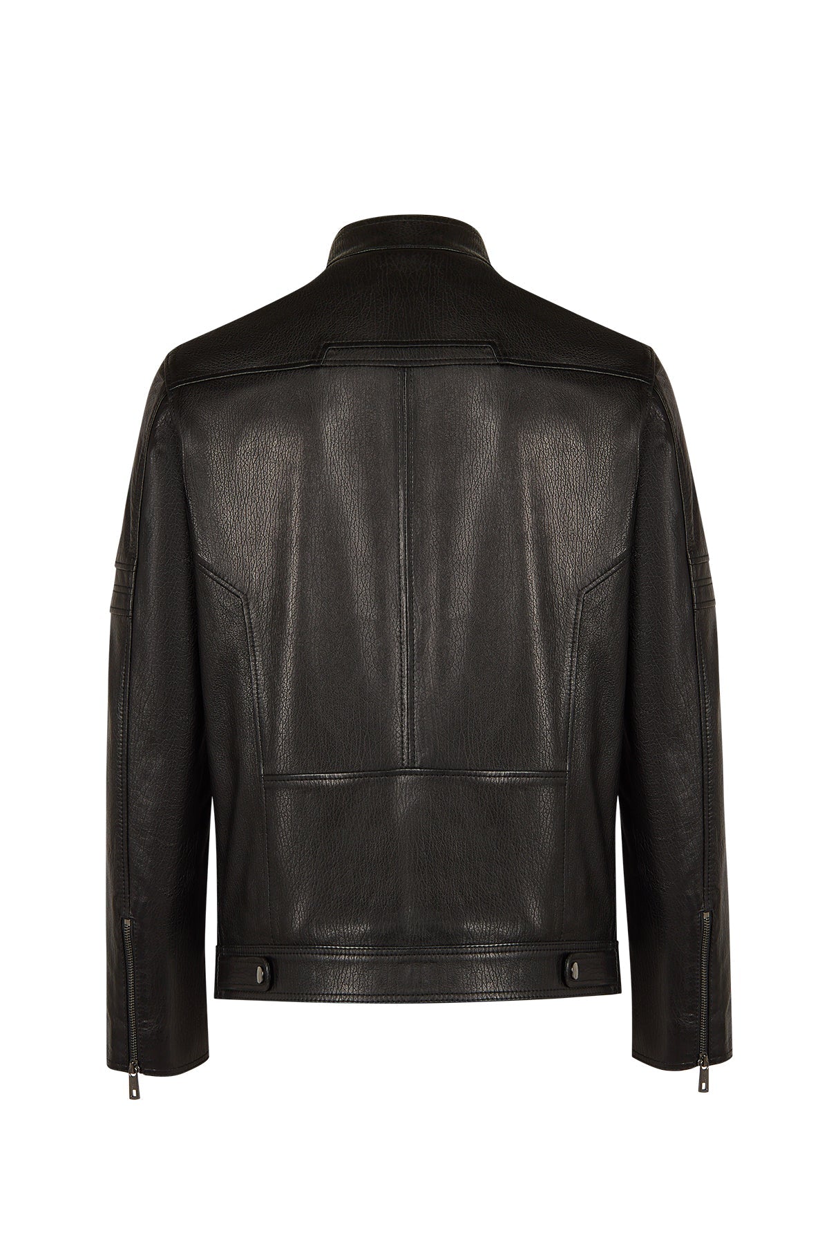 Laporte Erkek Siyah Hakim Yaka Deri Ceket