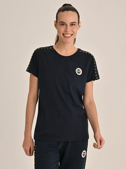 Fenerbahçe Lacivert Tribün Basic Kadın Tshirt