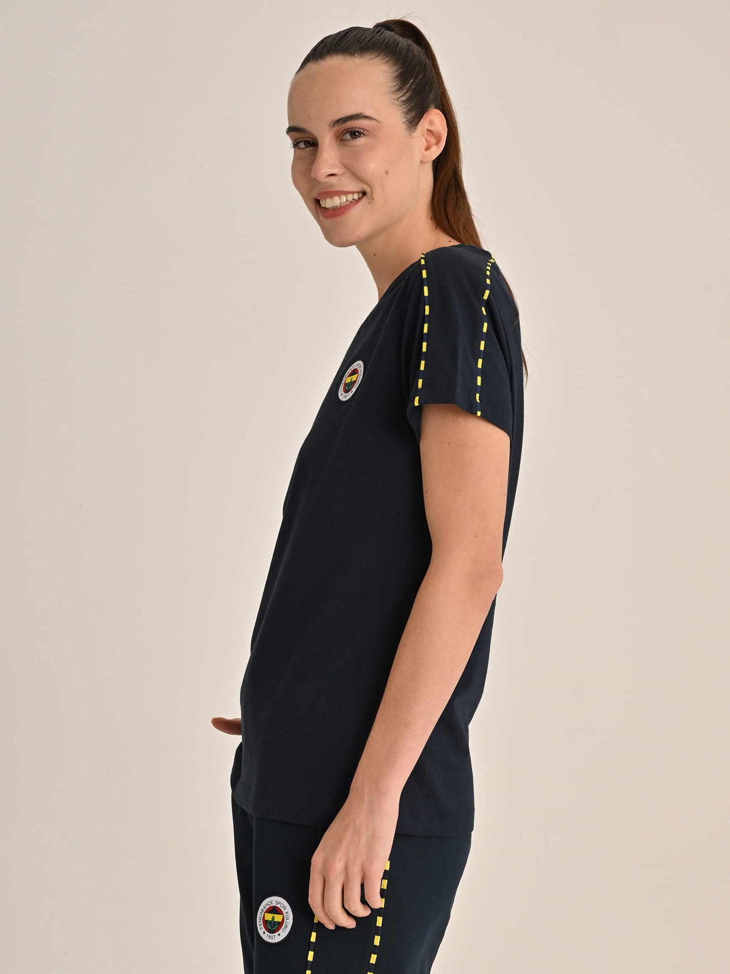Fenerbahçe Lacivert Tribün Basic Kadın Tshirt