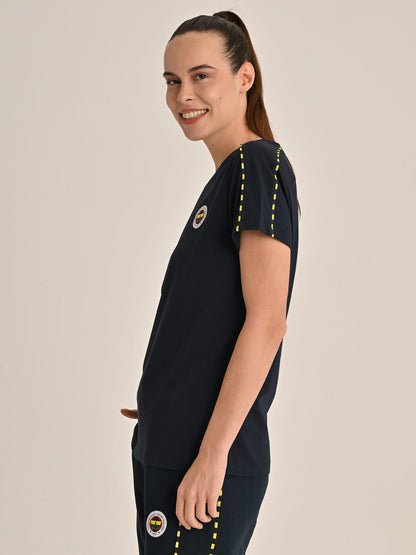 Fenerbahçe Lacivert Tribün Basic Kadın Tshirt