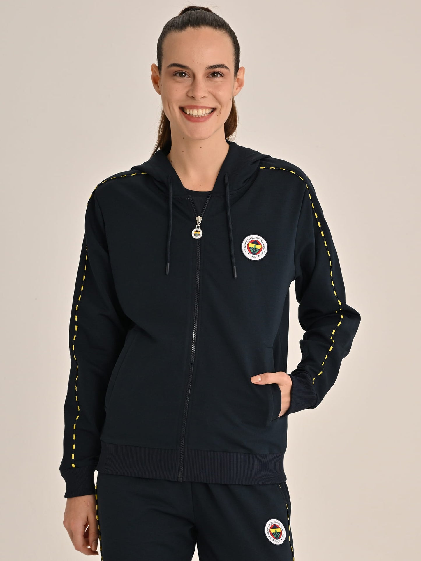 Fenerbahçe Lacivert Tribün Basic Kadın Sweatshirt