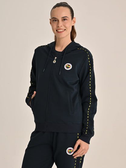 Fenerbahçe Lacivert Tribün Basic Kadın Sweatshirt