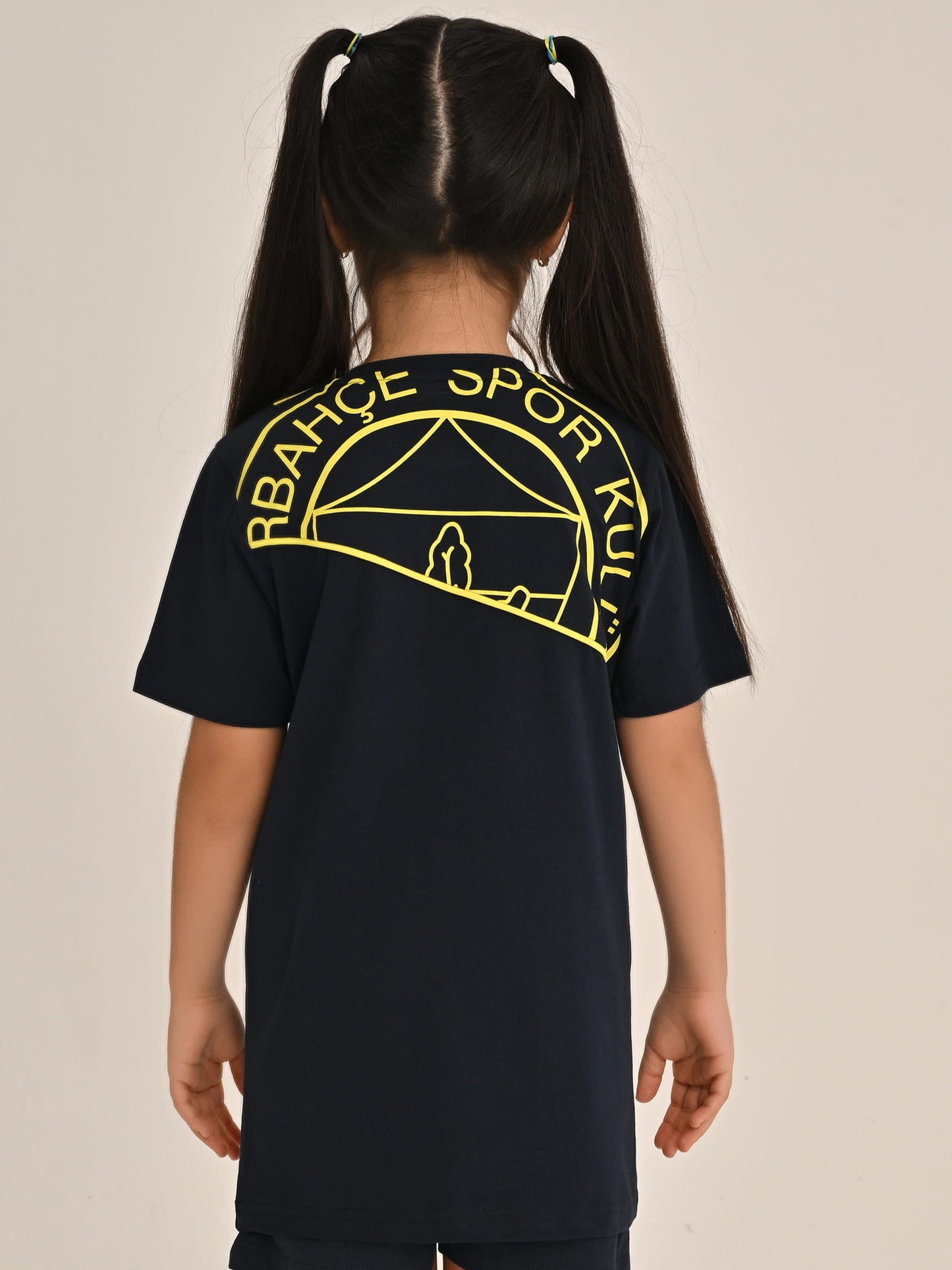 Fenerbahçe Lacivert Tribün Çubuk Bloklu Çocuk Tshirt
