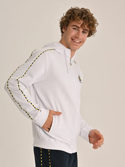 Fenerbahçe Beyaz Tribün Basic Erkek Sweatshirt