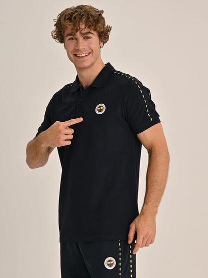 Fenerbahçe Lacivert Tribün Basic Erkek Polo Tshirt