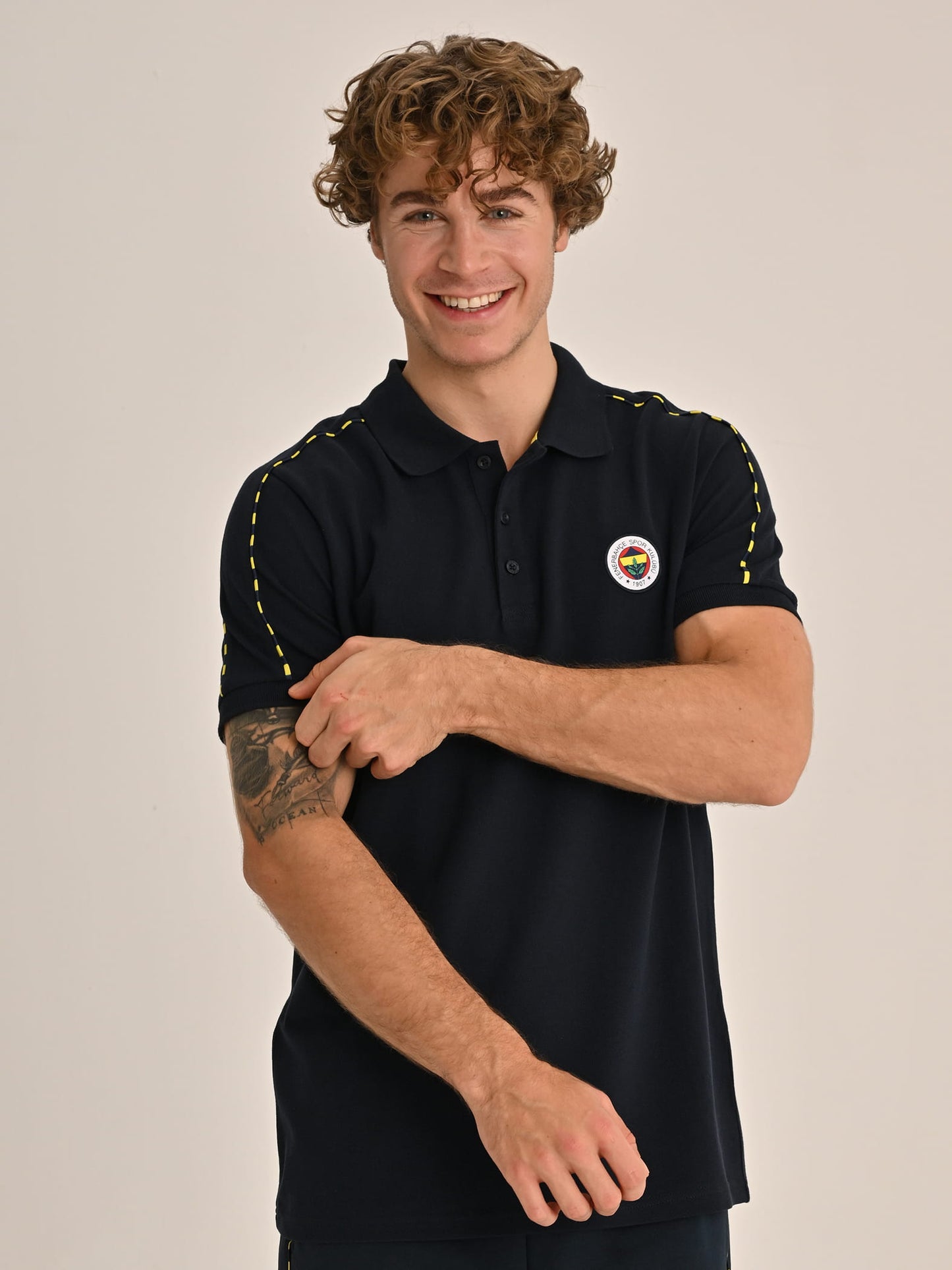 Fenerbahçe Lacivert Tribün Basic Erkek Polo Tshirt