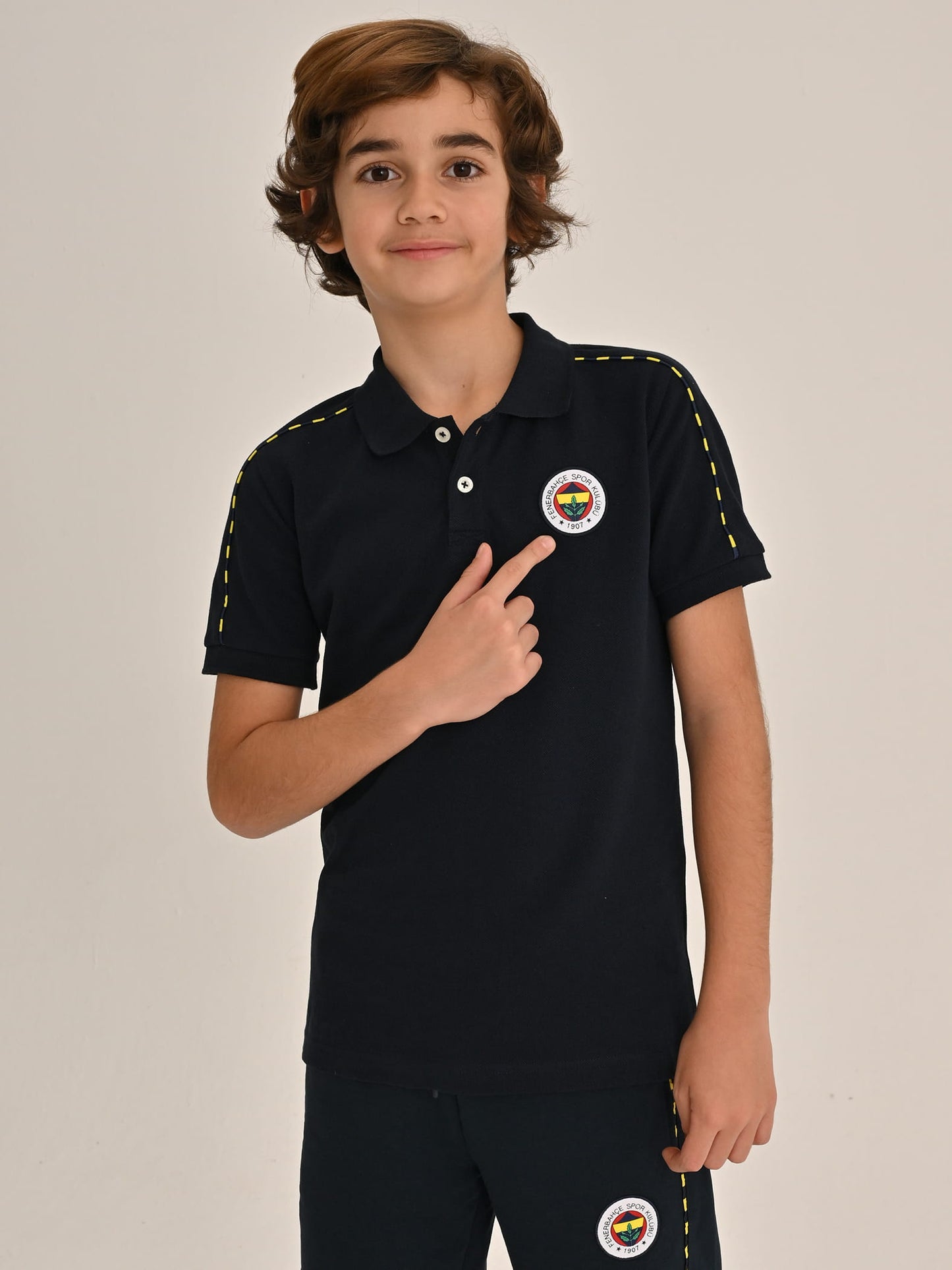 Fenerbahçe Lacivert Tribün Basic Çocuk Polo Tshirt