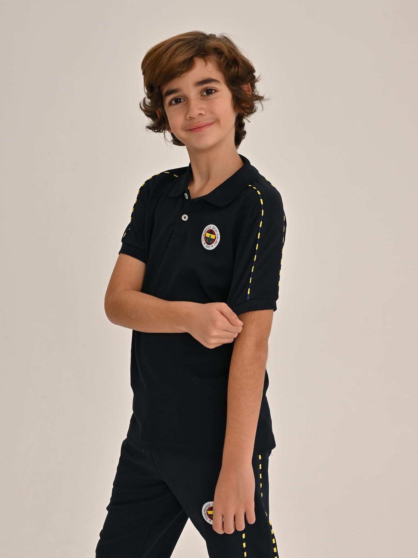 Fenerbahçe Lacivert Tribün Basic Çocuk Polo Tshirt