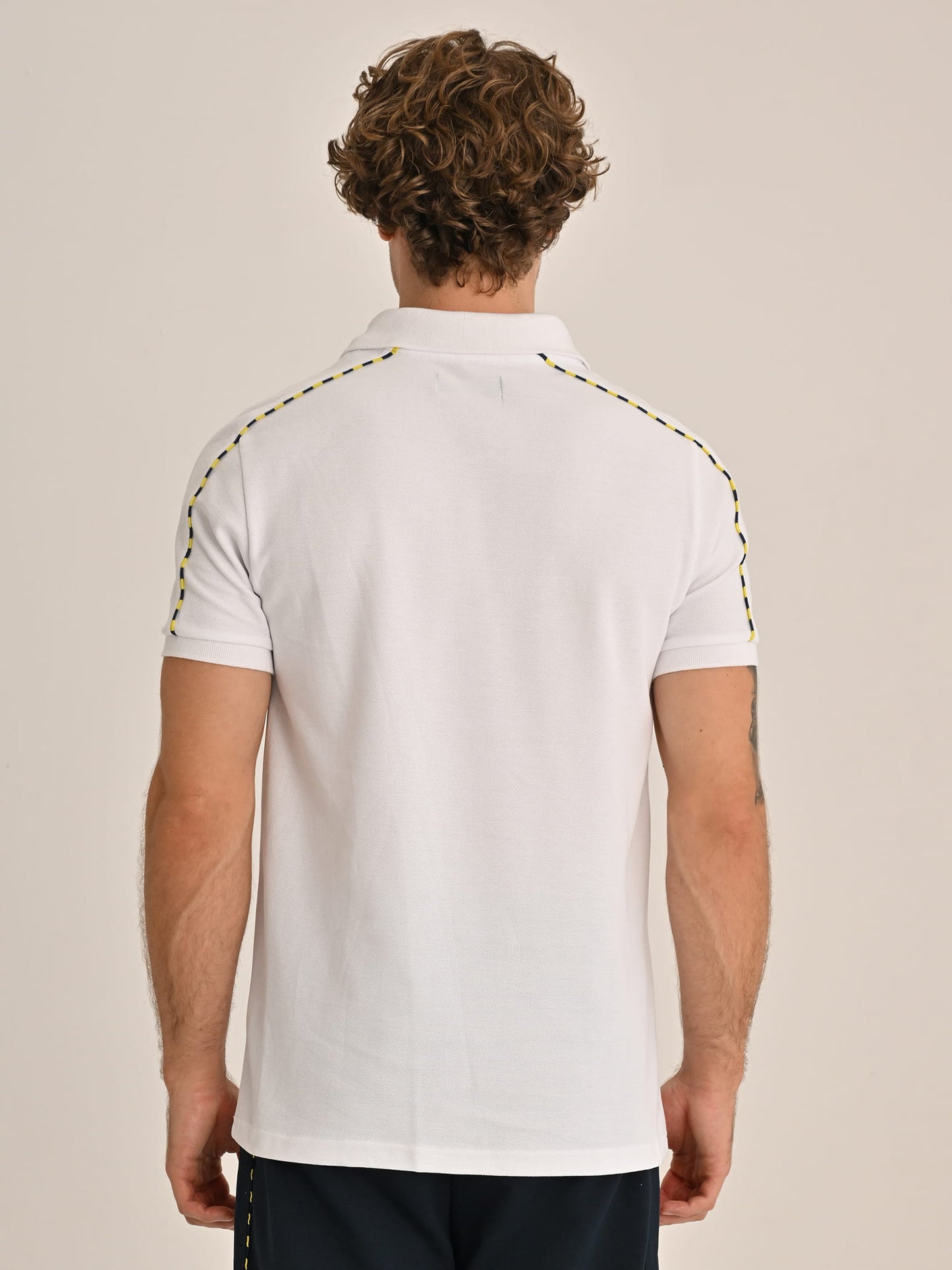 Fenerbahçe Beyaz Tribün Basic Erkek Polo Tshirt