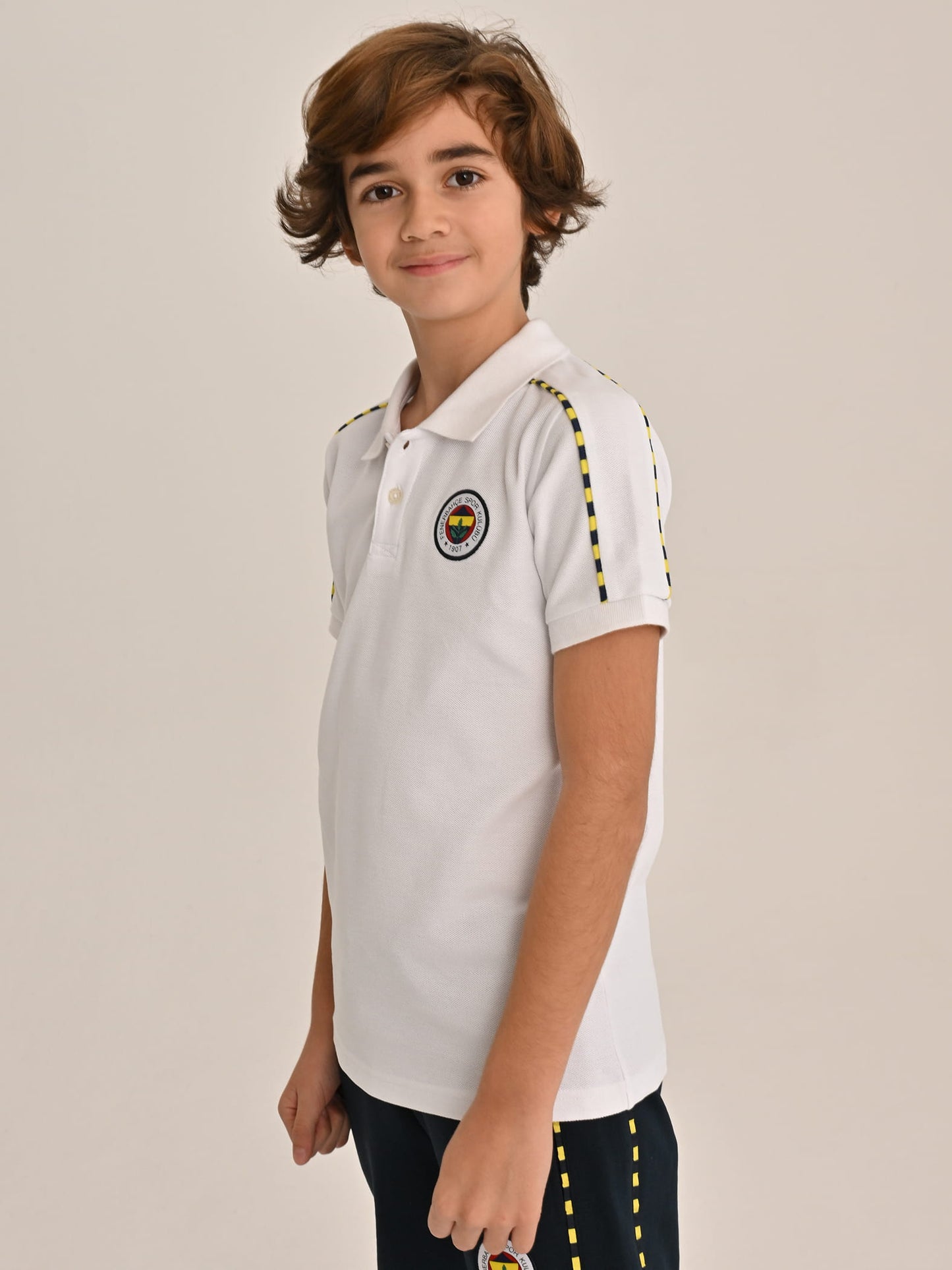 Fenerbahçe Beyaz Tribün Basic Çocuk Polo Tshirt