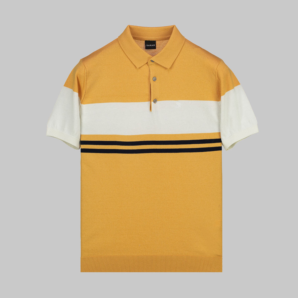 Polo Yaka Pamuklu Camel Tişört