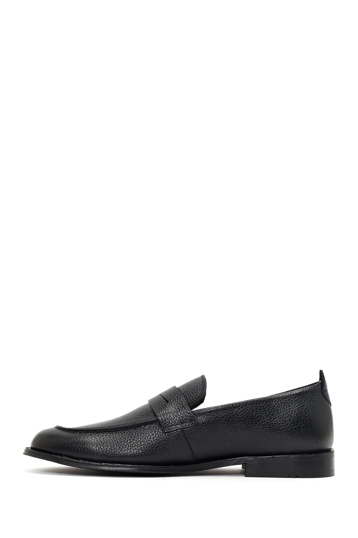 Erkek Siyah Deri Klasik Loafer