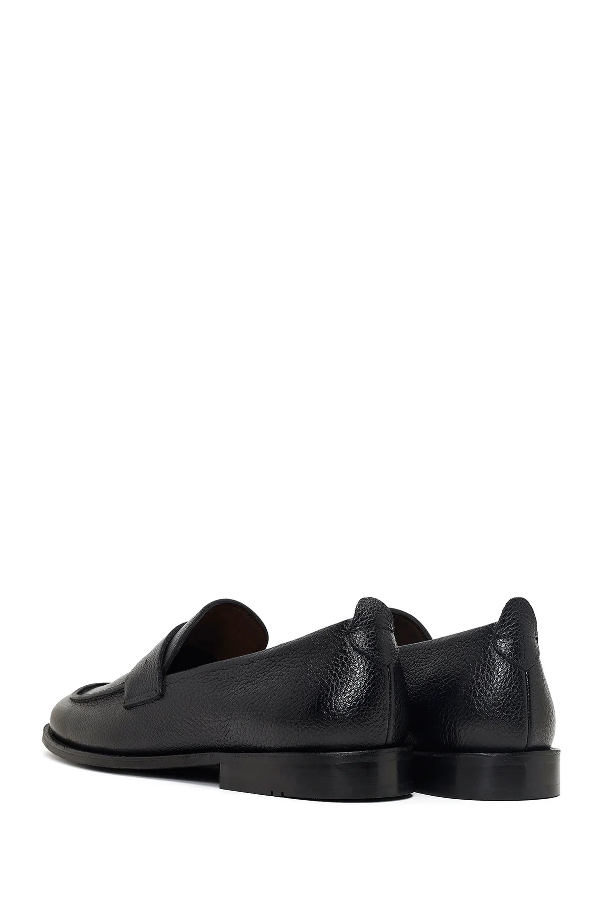 Erkek Siyah Deri Klasik Loafer