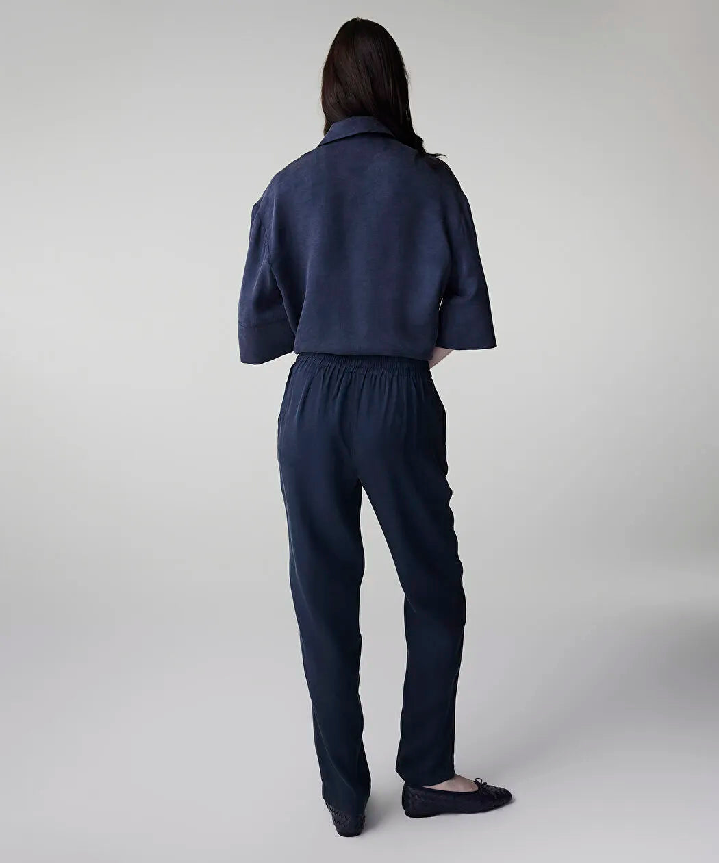 Lacivert Belden Bağlamalı Carrot Fit Pantolon Is1260003151015 | Ipekyol